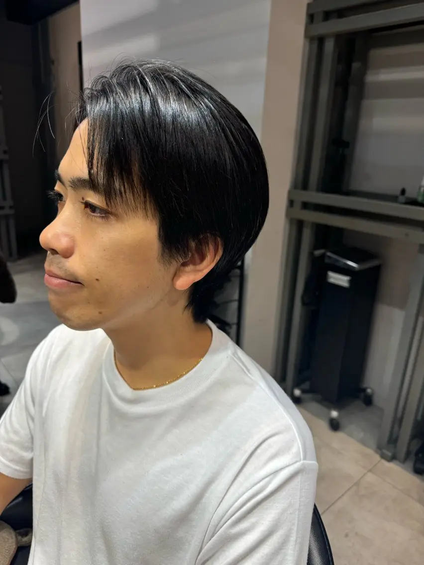 ミディアム メンズ 縮毛矯正 カット 縮毛矯正 トリートメント 似合う髪型見つけます AYAKAのヘアスタイル