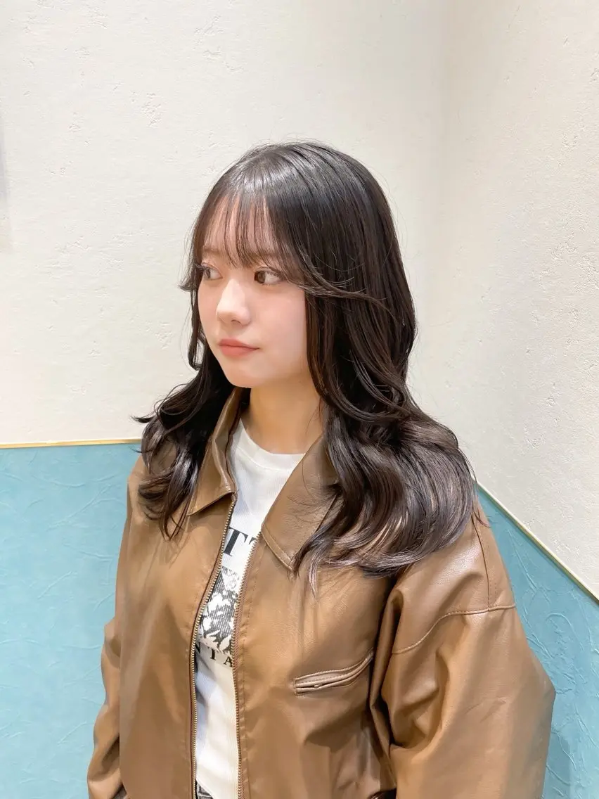 ロング カット ヘアカラー トリートメント 韓国/ハッシュカット /レイヤー🧸千純のヘアスタイル
