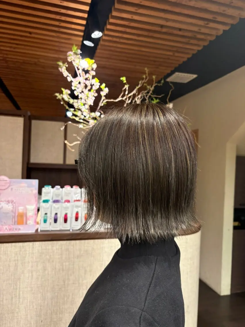 カラー 透明感カラー ハイライトカラー 透明感カラー/川越 心羽のヘアスタイル