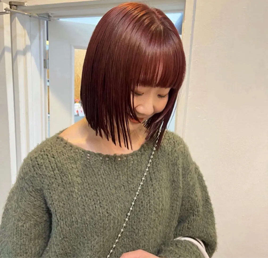 ショート カット ヘアカラー ボブパーマ🥣KON コンナツミのヘアスタイル