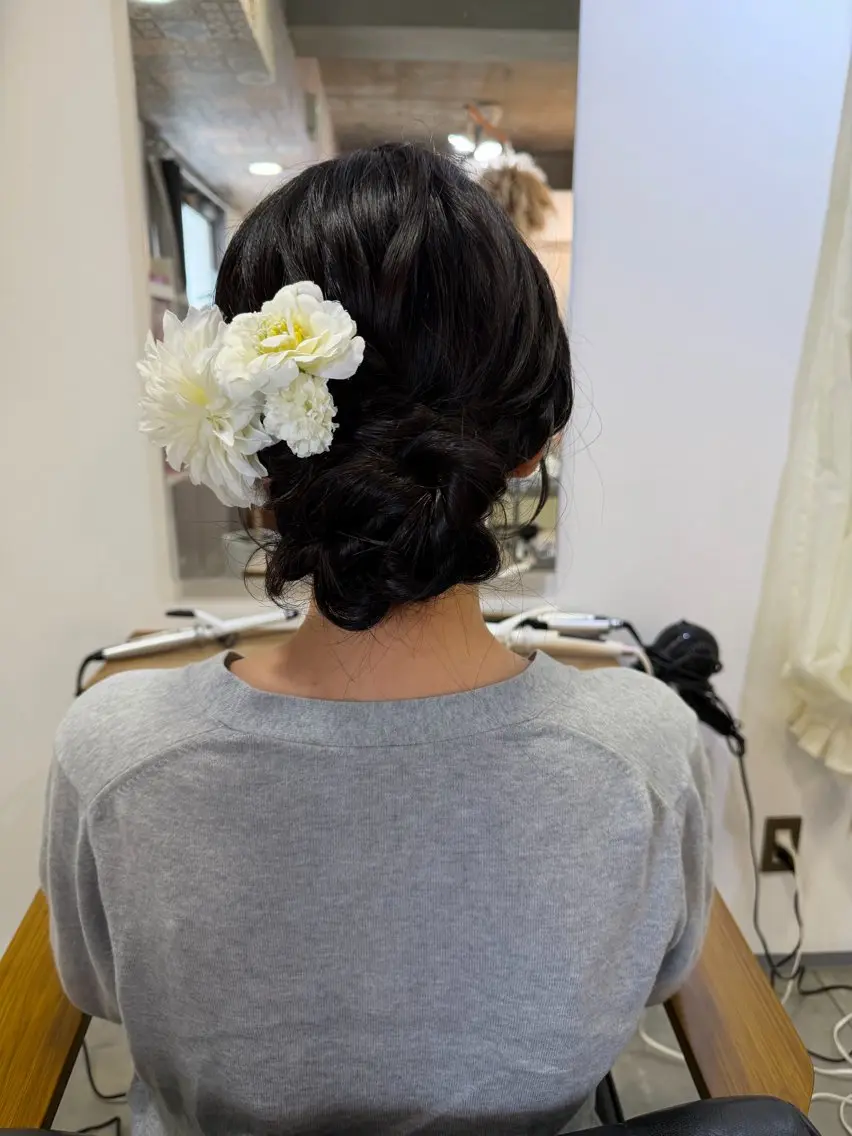 ロング ヘアアレンジ ヘアセット maya マヤのヘアスタイル