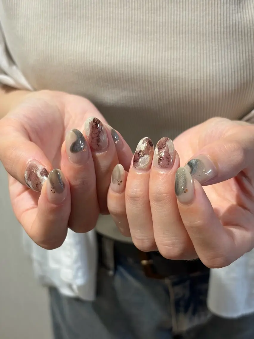 ネイル ニュアンスネイル ハンドネイル hinano .のネイルデザイン