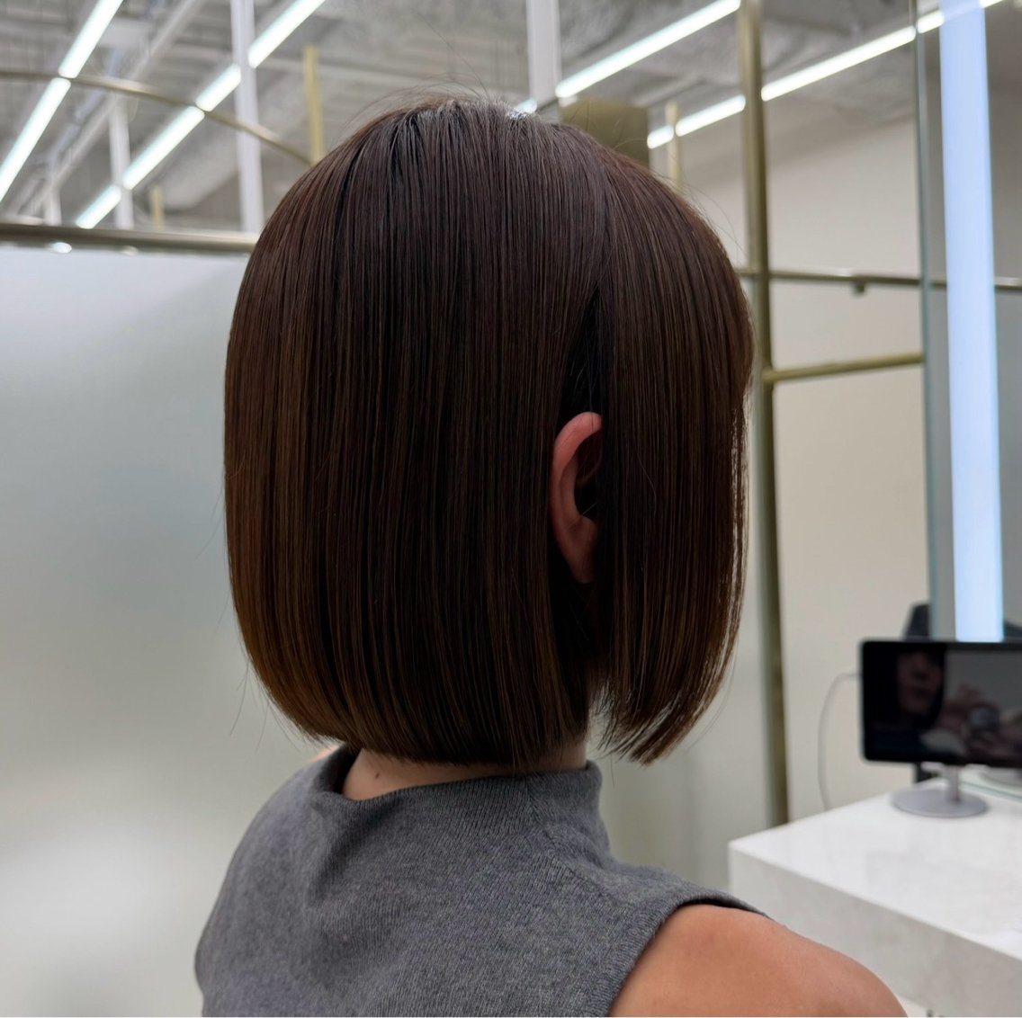 ショート ボブ トリートメント 𝐜𝐨𝐚 𝐦𝐨𝐦𝐨𝐞のヘアスタイル
