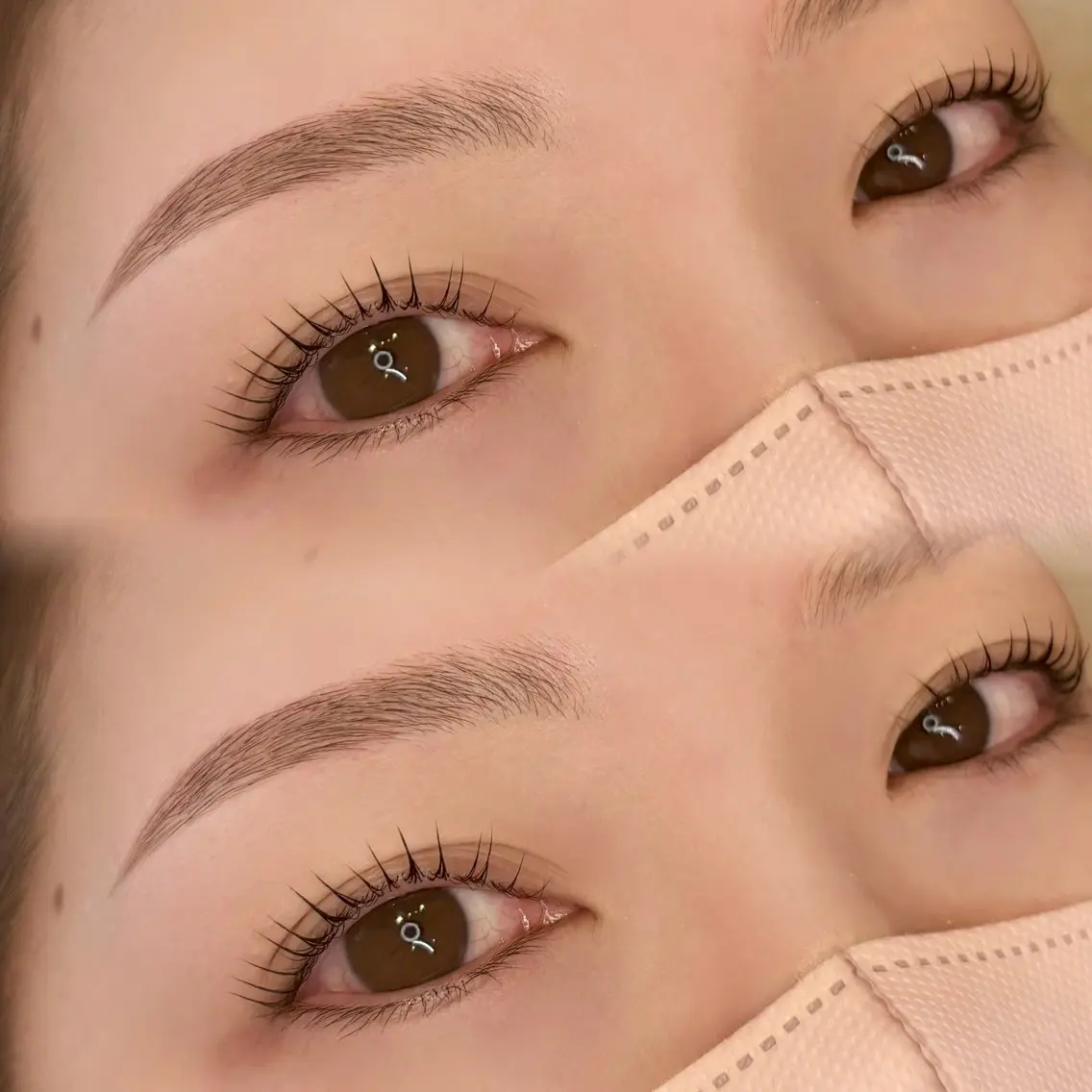 🎀まつ毛✖️アイブロウスタイリング🎀✨※眉wax.make込みの写真