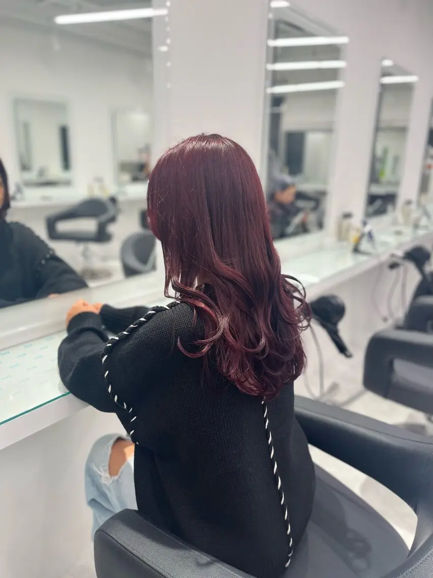 カラー ヘアカラー トリートメント ヘッドスパ ヘアセット ブリーチなし透明感 💗RYOTAのヘアスタイル