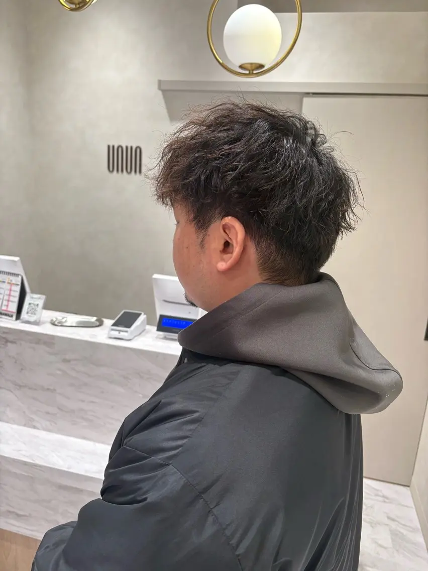 パーマ メンズ レディース募集中🎀 陸 愛夏のヘアスタイル