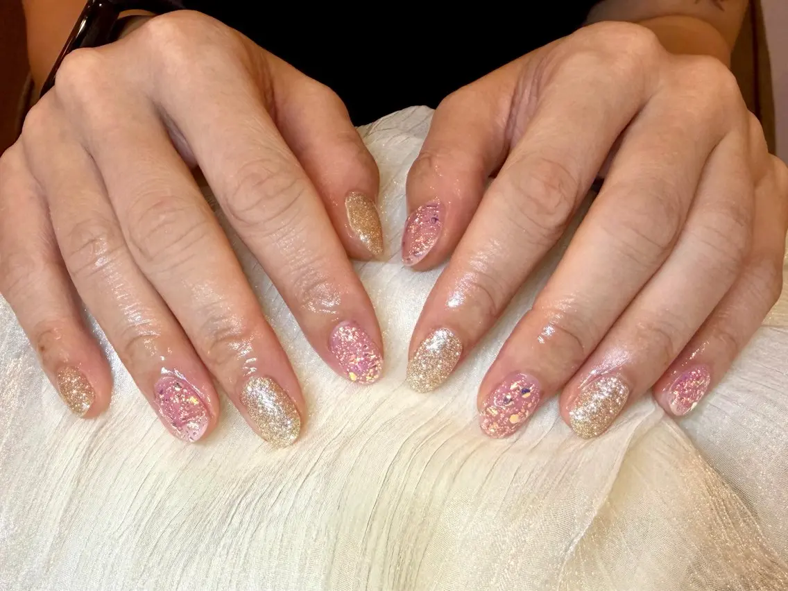 ネイル キラキラネイル 🤍大人シンプル🤍 船橋駅近 nailのネイルデザイン