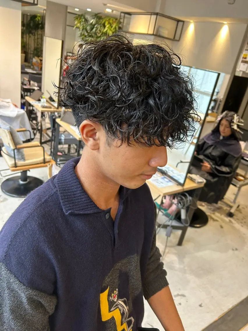 パーマ メンズ清潔感のプロ 💈メンズパーマ藤田のヘアスタイル