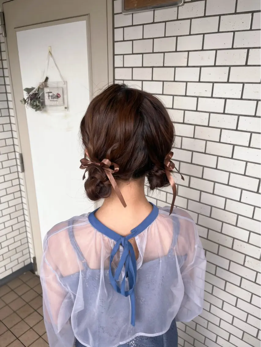 ヘアアレンジ ヘアセット 垢抜けヘアメイク🫧 JURI🪽のヘアスタイル
