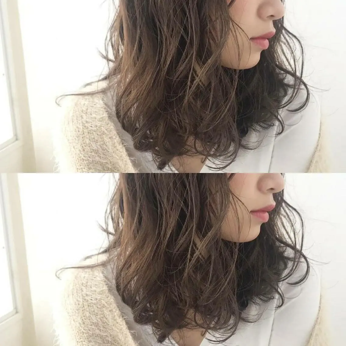 セミロング カラー ブリーチ 学生 竹内啓太 ボブのヘアスタイル
