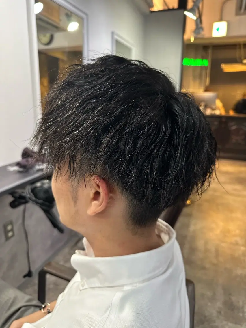 パーマ メンズ 加藤 聖也のヘアスタイル