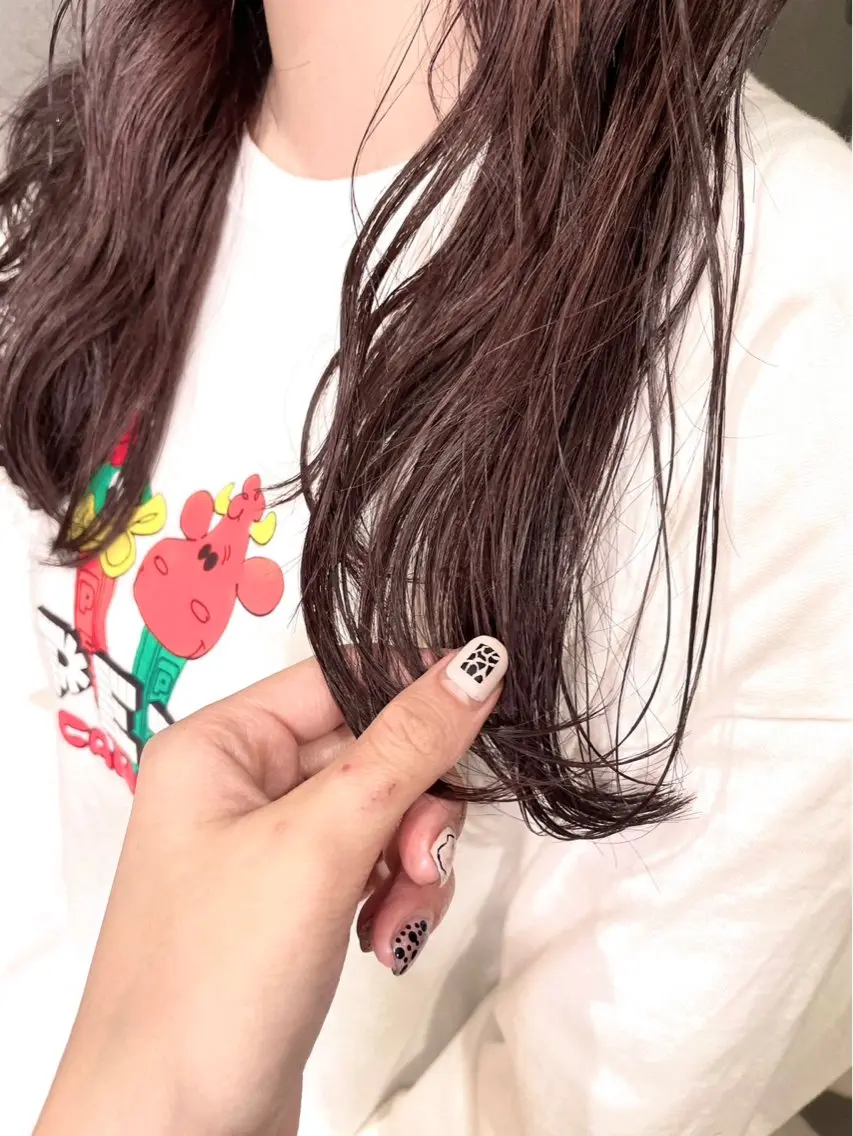 カラー ヘアカラー ヘッドスパ 岡本 あおいのヘアスタイル