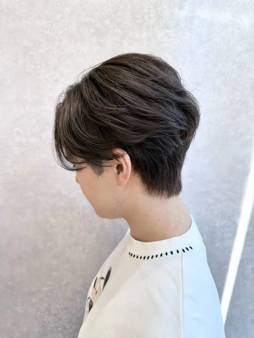 メンズ カット 縮毛矯正 【𝐀𝐬𝐡大森】 石崎竜祐のヘアスタイル