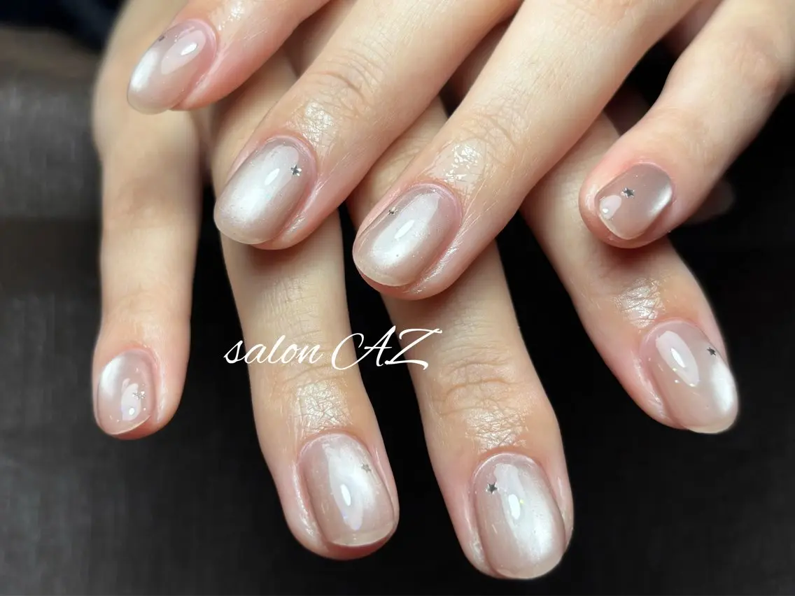 ネイル アートネイル 長さ出し フットネイル フレンチネイル ジェルネイル ハンドネイル salon AZのネイルデザイン
