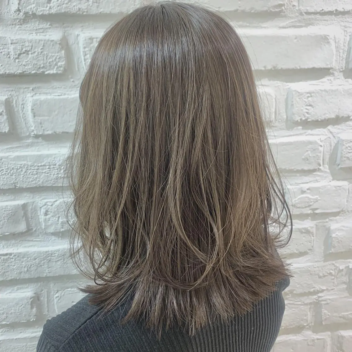 ミディアム カラー ベージュカラー ブリーチ ハイライトカラー イルミナカラー ハイライト カット ヘアカラー トリートメント 【髪質改善】 kasumi🌷🌷のヘアスタイル