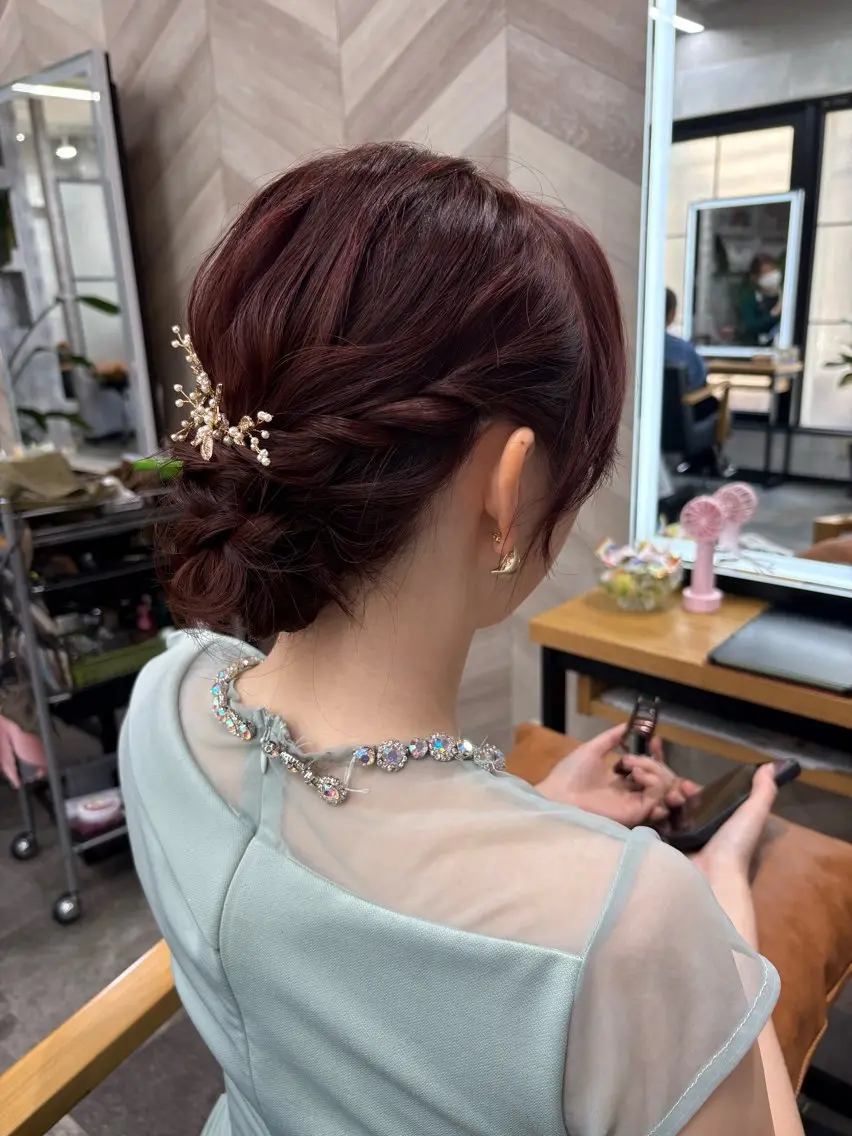 セミロング ヘアアレンジ ヘアセット SHANTi 飯塚 ヘアセット/髪質改善のヘアスタイル