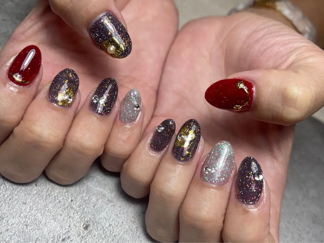 ネイル フラッシュネイル nailsalon gagaのネイルデザイン