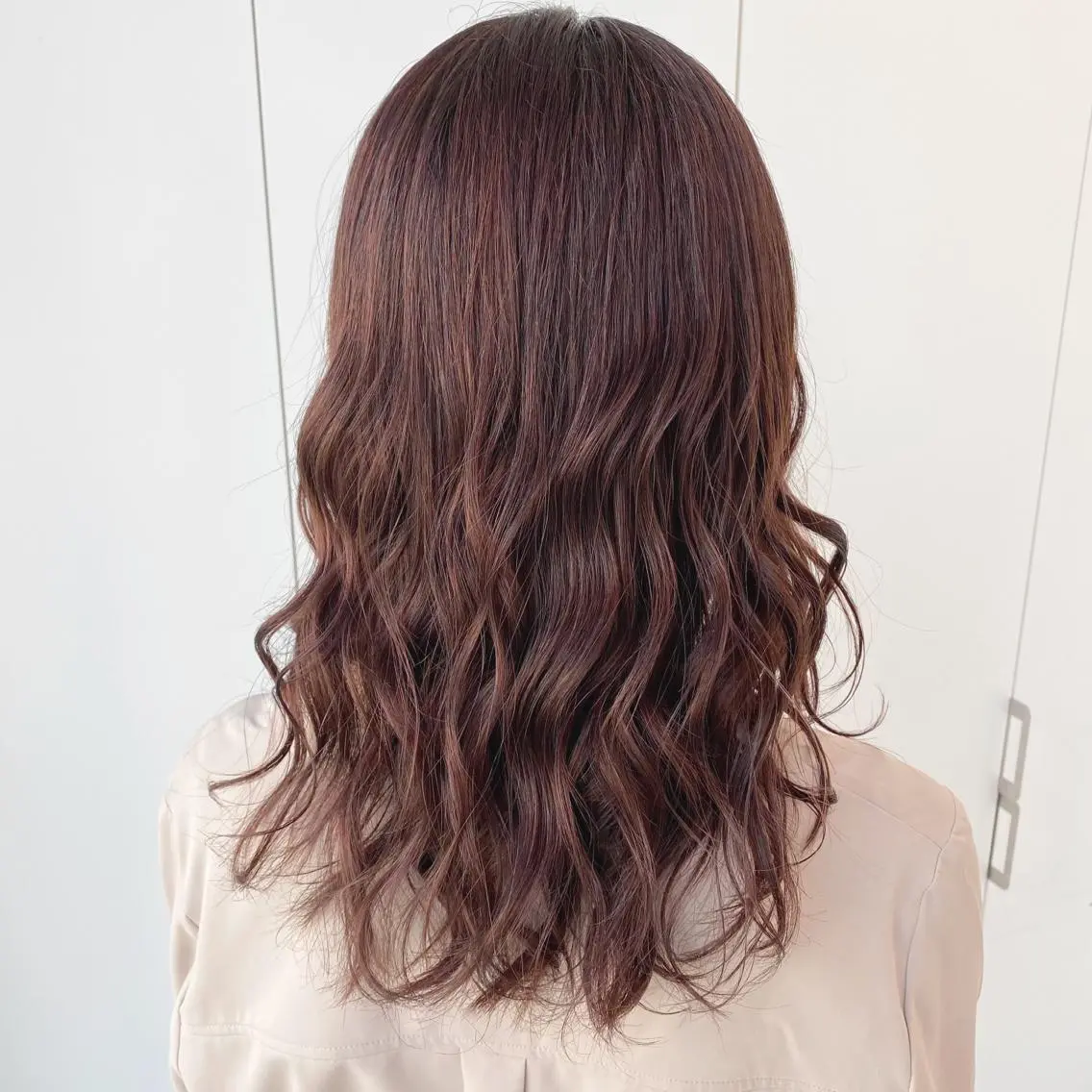 セミロング カラー ブラウンカラー ショコラブラウン レイヤーダブルカラー KYONのヘアスタイル