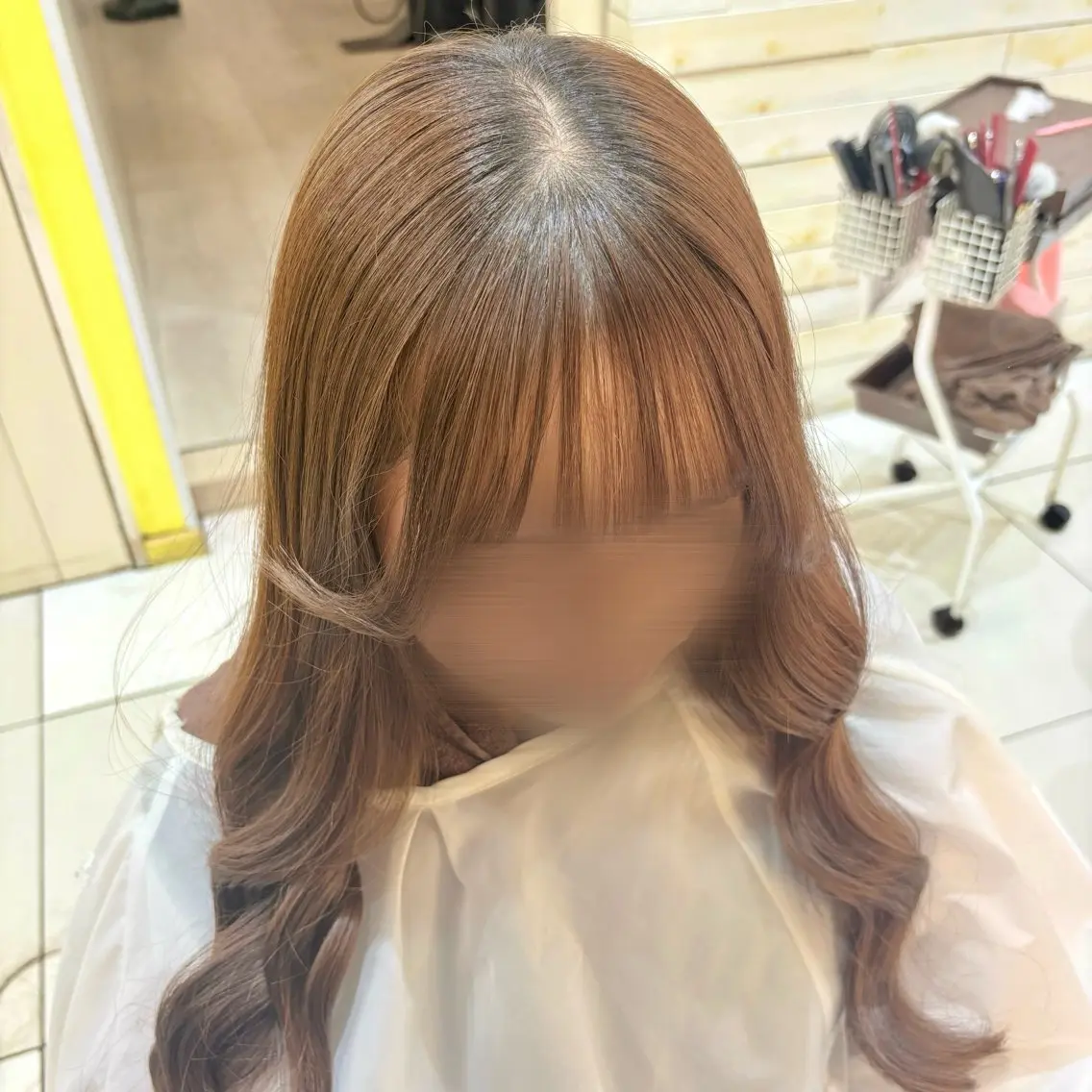 ロング カラー カット 縮毛矯正 ボブ/暖色カラー /アカネ🥨のヘアスタイル