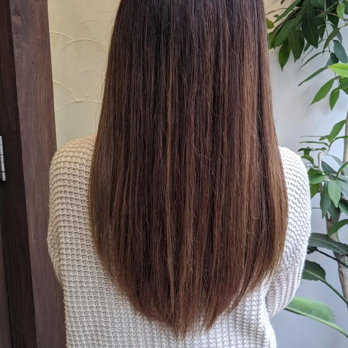 ロング カラー 髪質改善&白髪ぼかし カラー♡店長みやけ♡のヘアスタイル