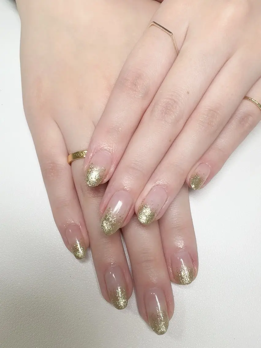 ネイル グラデーション キラキラネイル ラメ(グリッター) ラメグラデーション Rarity Nail💗ちなつのネイルデザイン