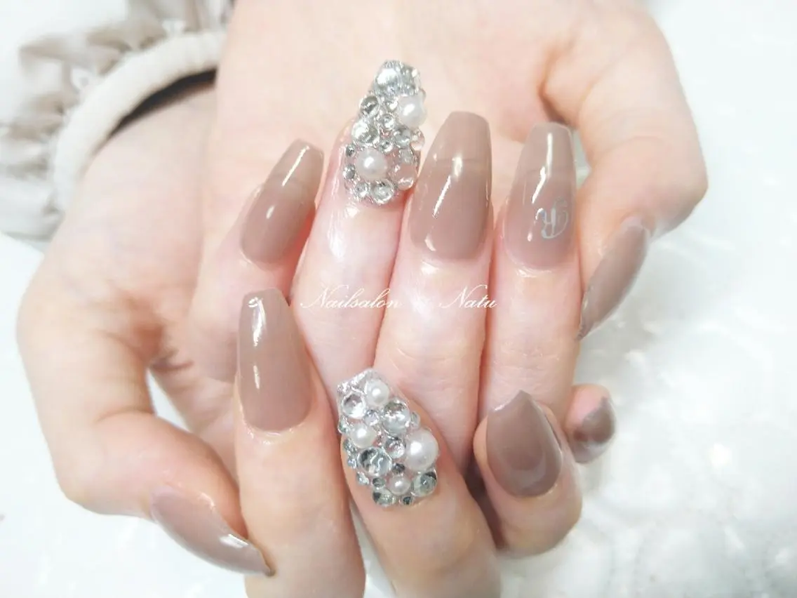 ネイル 長さ出し ワンカラーネイル ハンドネイル nailsalon Natuのネイルデザイン