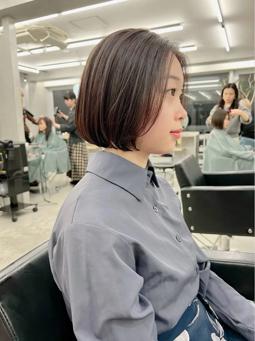 ショート カット ヘアカラー トリートメント 鈴 /ショート/ボブのヘアスタイル