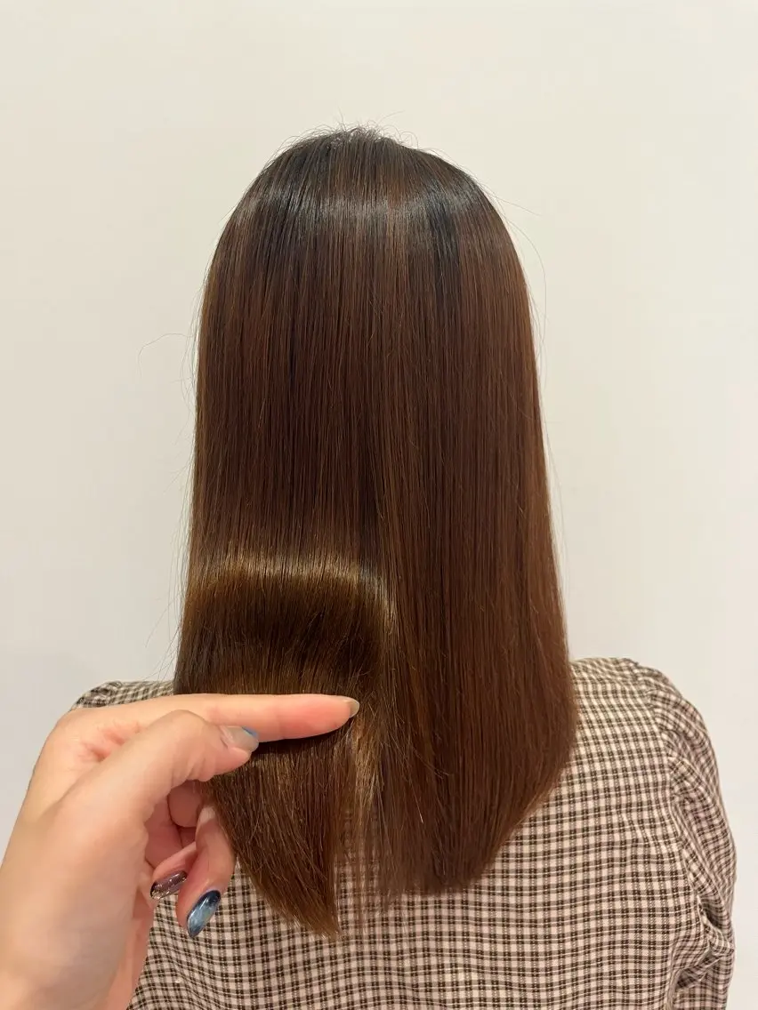 ミディアム パーマ ramphy 柴原 夢奈のヘアスタイル