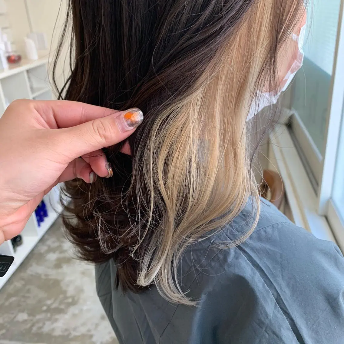 ロング カラー ヘアアレンジ 北川 智海のヘアスタイル
