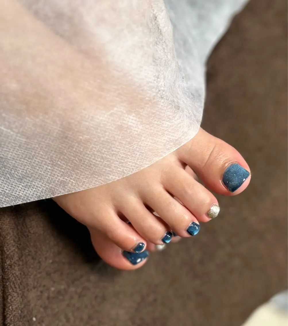 ネイル ブルー Bell Nailのネイルデザイン