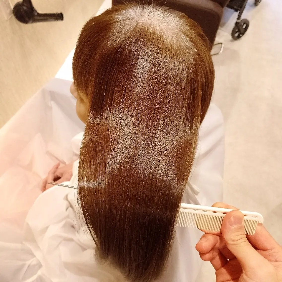 セミロング カット トリートメント ヘッドスパ 渋谷頭浸浴|畑中| 【美女が沼る和空間】のヘアスタイル