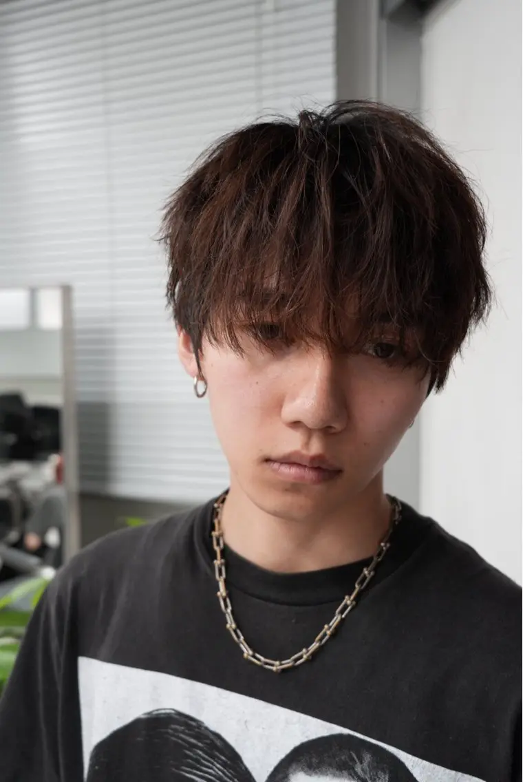 パーマ ヘアアレンジ メンズ マッシュ カット パーマ (メンズ特化) AKIのヘアスタイル