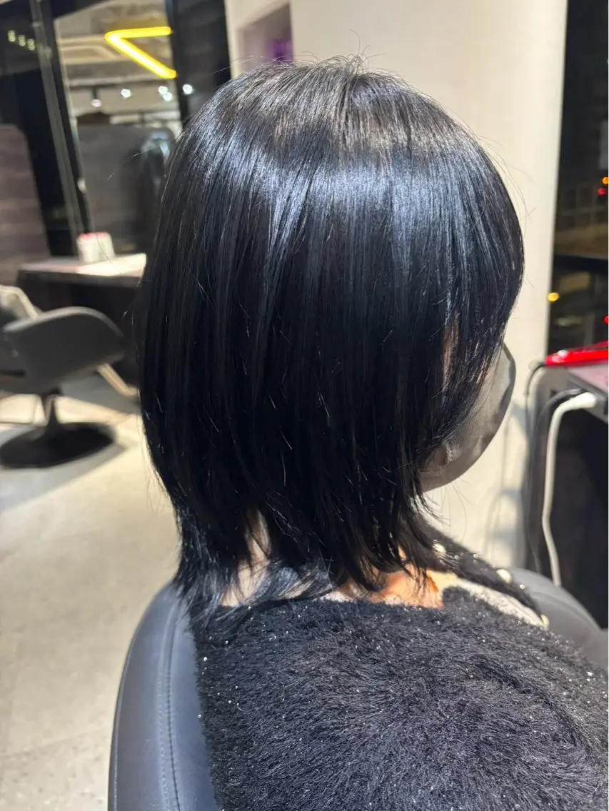 カラー ブルーカラー ヘアカラー 森下 美穂のヘアスタイル