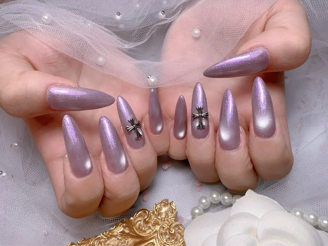 ネイル オーロラネイル フットネイル 韓国ネイル ラメ(グリッター) ラメグラデーション ハンドネイル Belle nail salon 新小岩のネイルデザイン