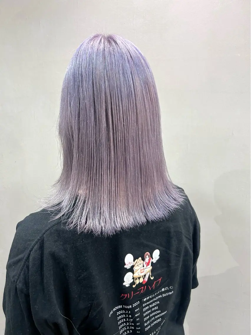 ミディアム カット ヘアカラー トリートメント ハイトーン/ブリーチ 🧁soraのヘアスタイル