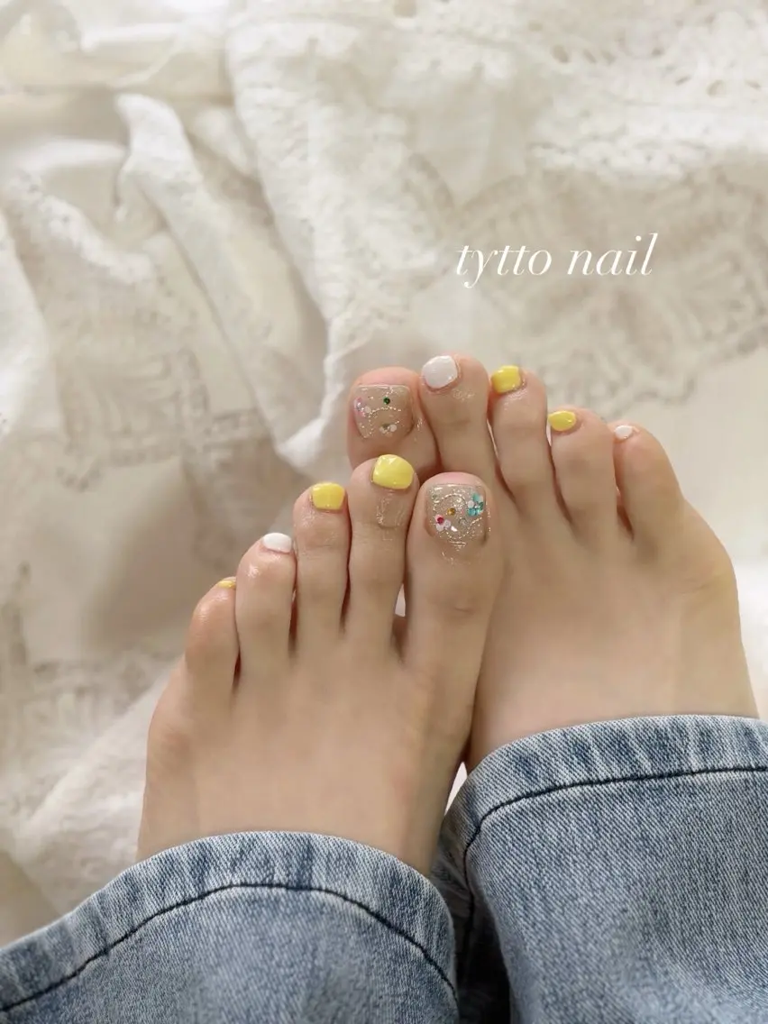 ネイル フットネイル tytto nail ❤︎‪‪eri‪‪のネイルデザイン