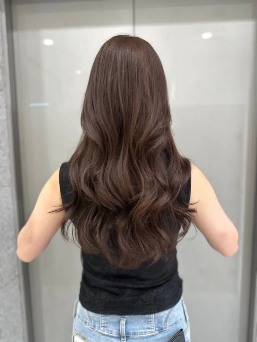 ロング カラー カット ヘアカラー トリートメント 🪽天神/うる艶 /トレンドヘア🪽のヘアスタイル