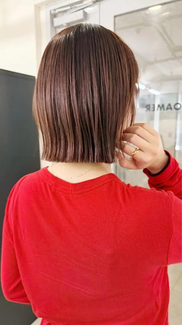 ショート カラー カット ヘアカラー 縮毛矯正 ‎アヤメ/レイヤー /ボブ/渋谷🐈のヘアスタイル