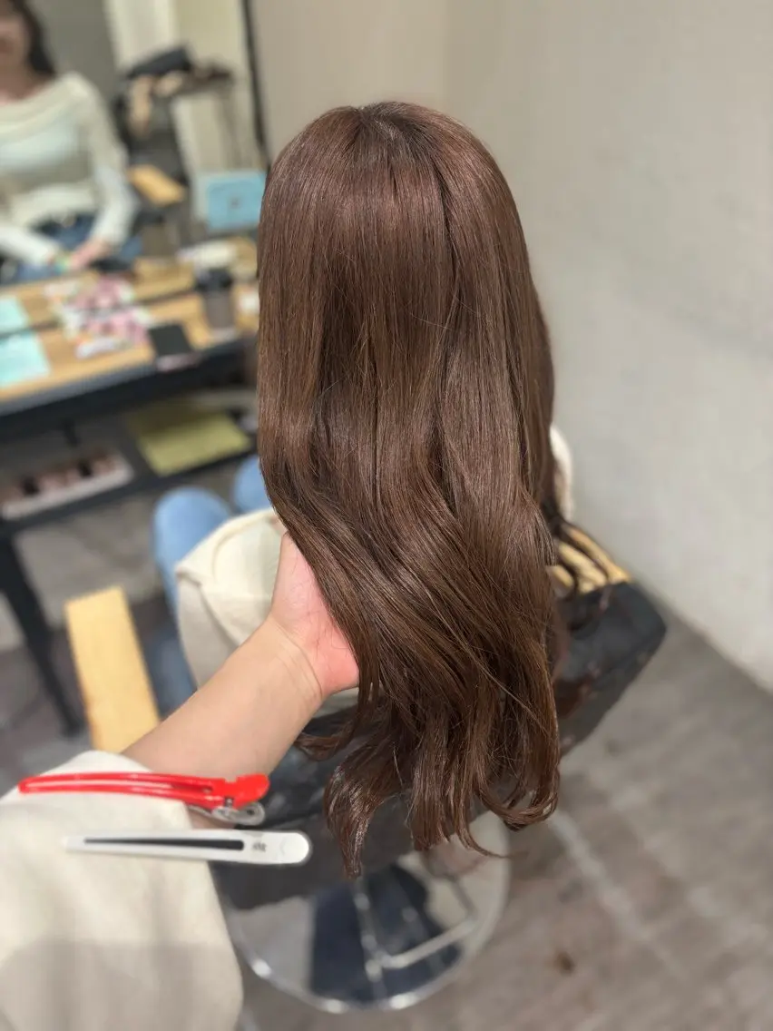 カラー ブラウンカラー ココアブラウン cocotte宜喜 弘希のヘアスタイル