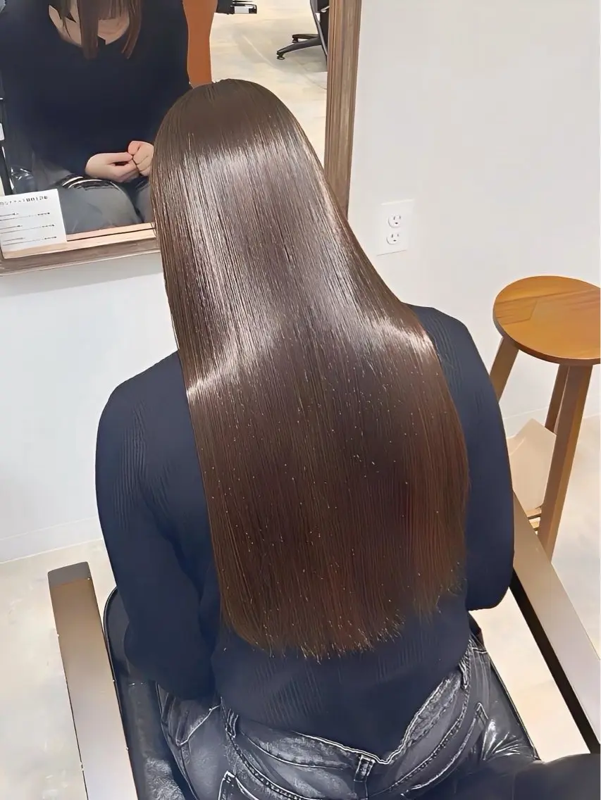 ロング カット 縮毛矯正 トリートメント ✨縮毛矯正✨艶髪✨️ 髪質改善✨鴻巣✨️のヘアスタイル