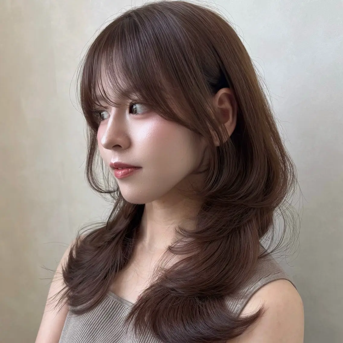 セミロング カラー 暗色カラー/レイヤー 🩶KAITOのヘアスタイル