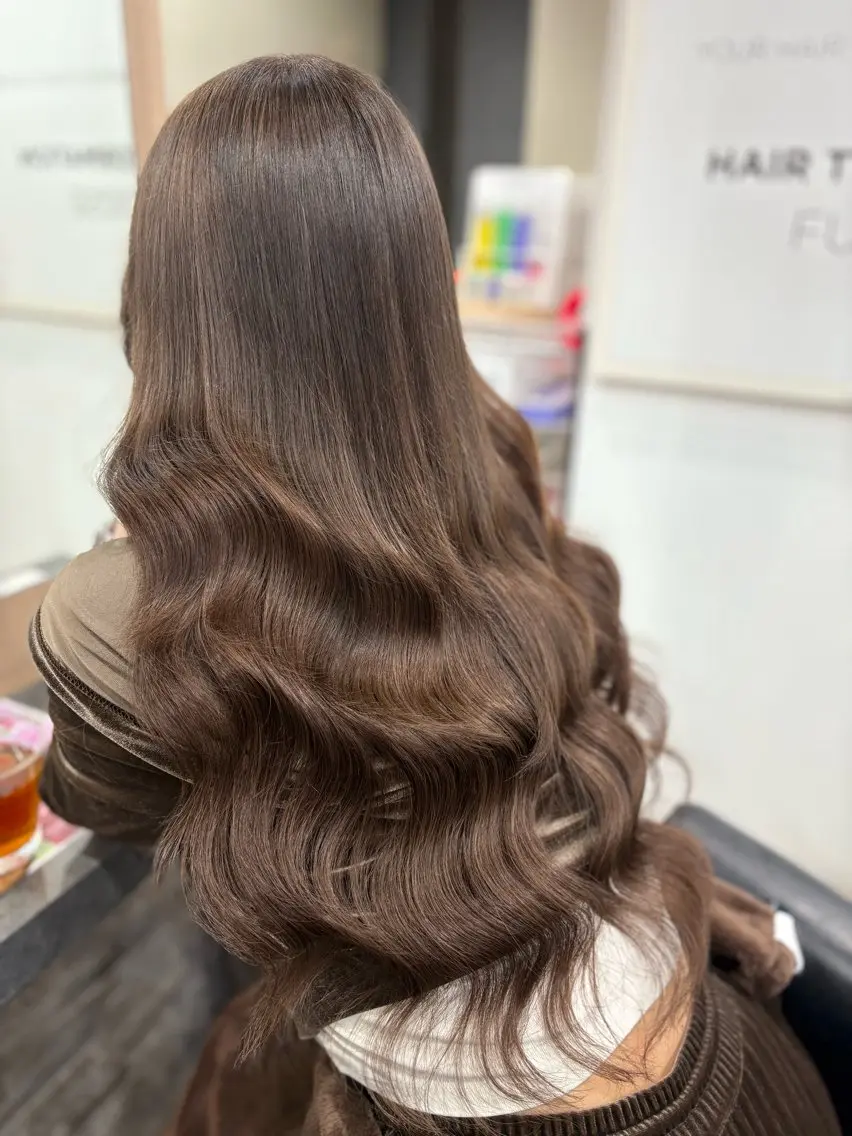 ロング ヘアカラー エクステ 横浜lapis amaneのヘアスタイル