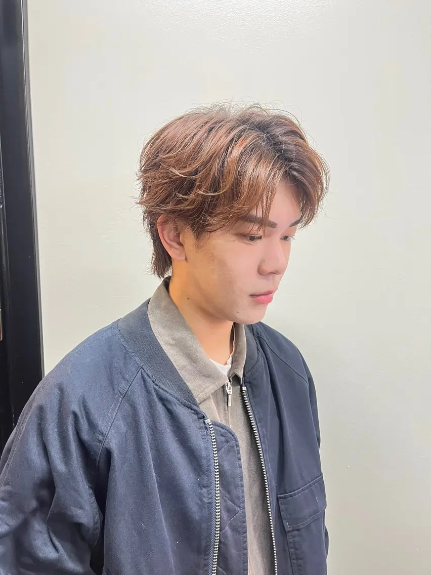 パーマ メンズ カット パーマ トリートメント 垢抜けのあっきー/ 本厚木徒歩1分のヘアスタイル