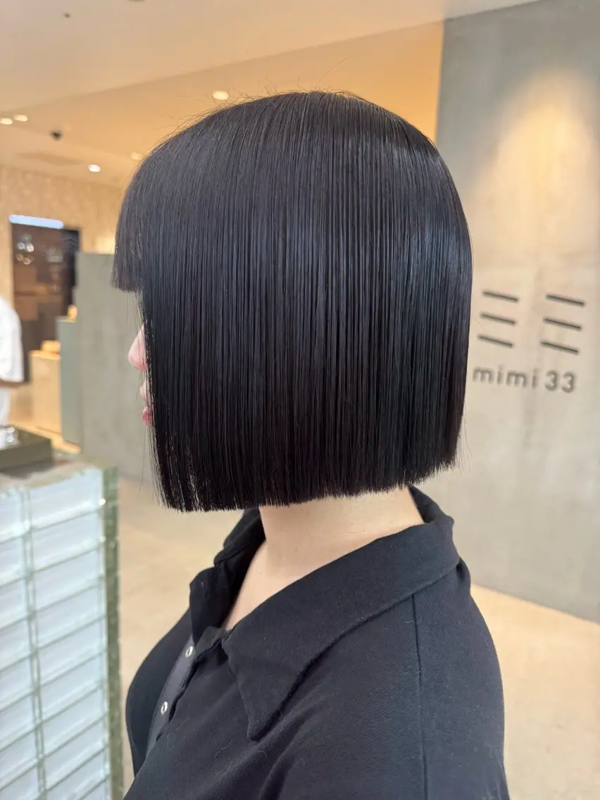 ボブカット➕ワンカラー😎🇰🇷 タッセルボブ、前下がりボブなど得意です✨の写真