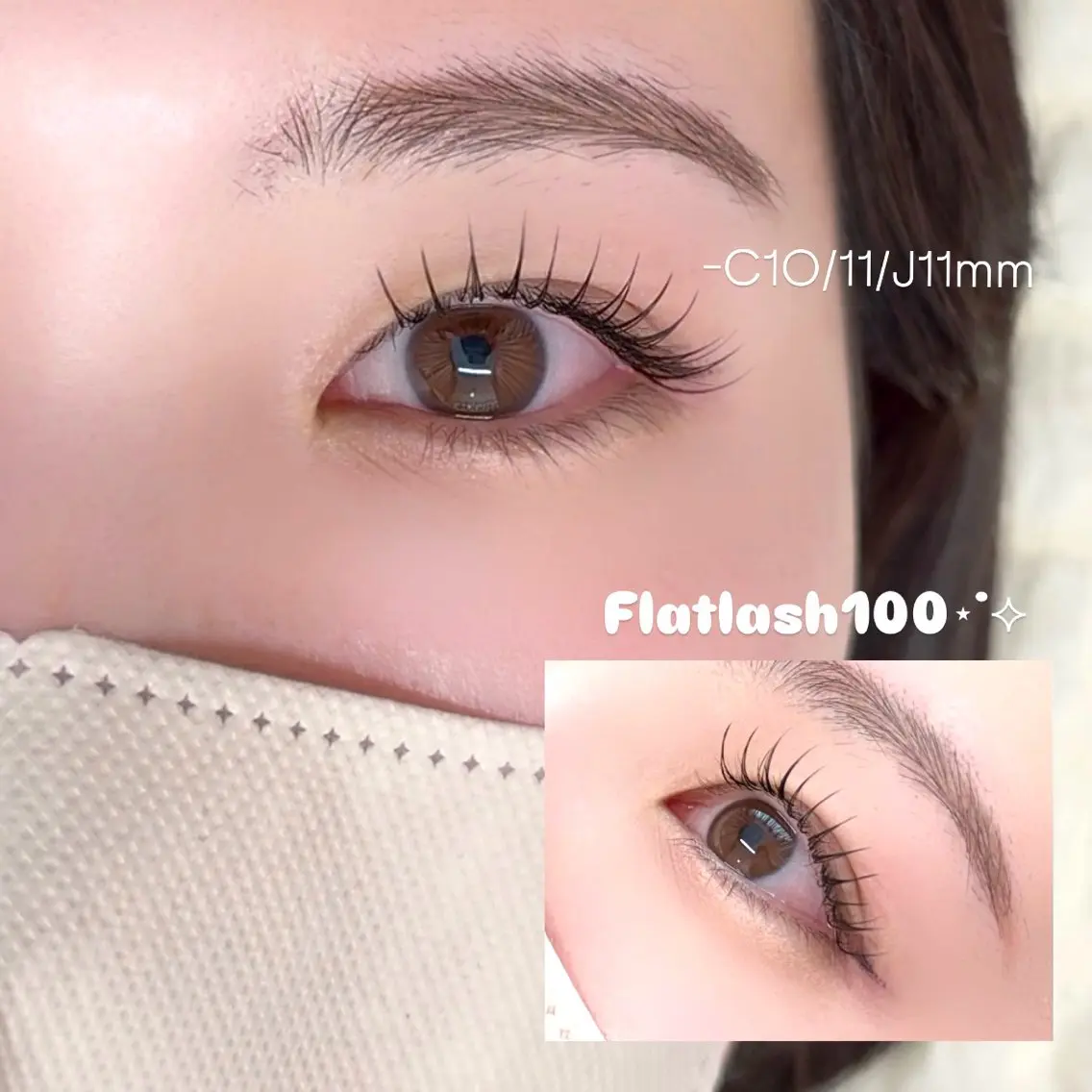 🎀flatlash100本 Wcoating付(オフあり)🎀の写真