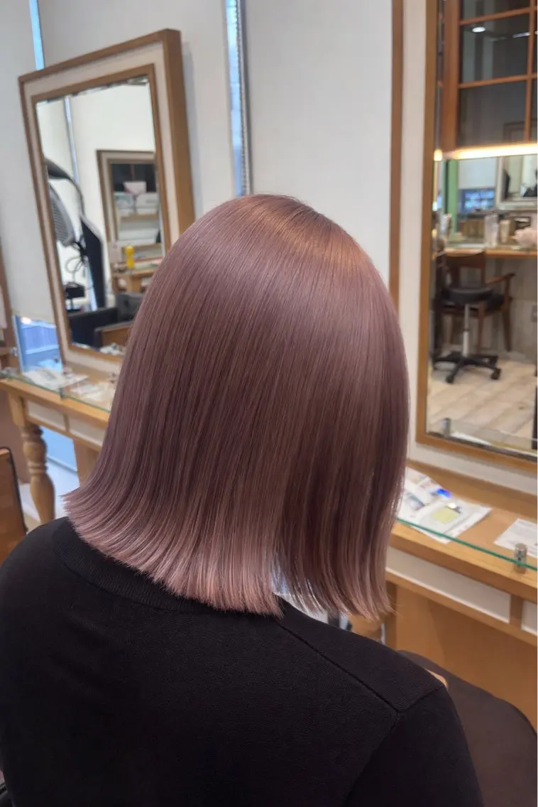 カラー Miwa🦋渋谷/ 透明感カラー/セットのヘアスタイル