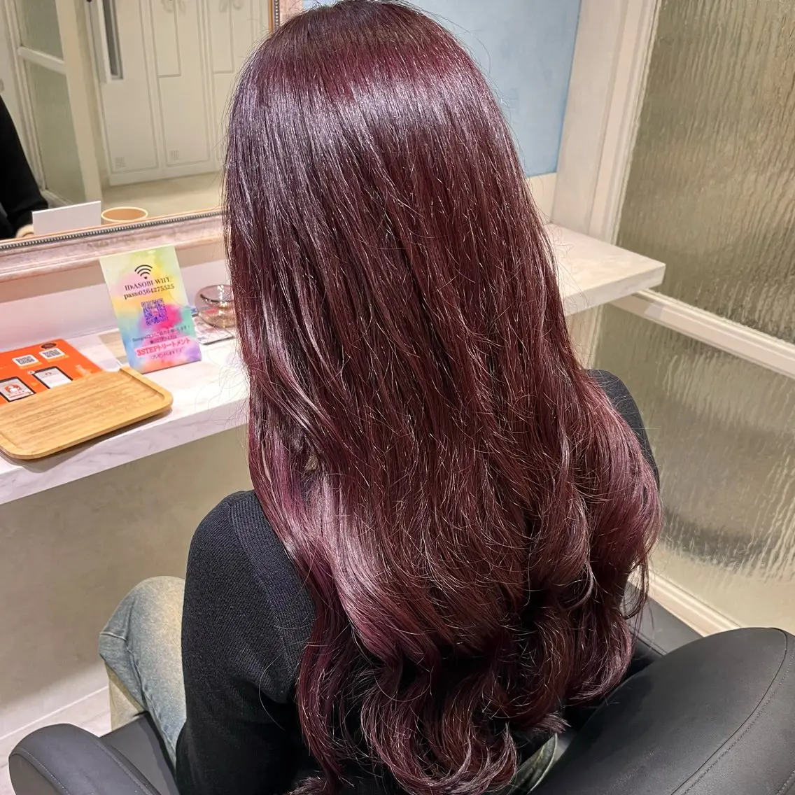 ロング カラー ブリーチ ダブルカラー ラベンダーカラー ラベンダーピンク ブリーチなしカラー 💖ブリーチ/暖色 𝐘𝐮𝐢💖のヘアスタイル