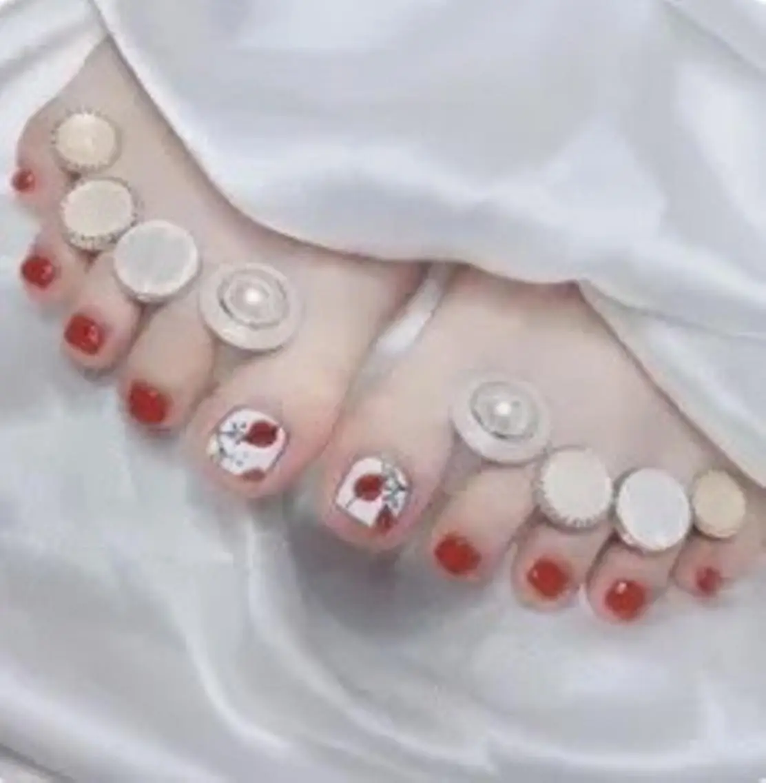 🎀フット親指アート🎨👣の写真
