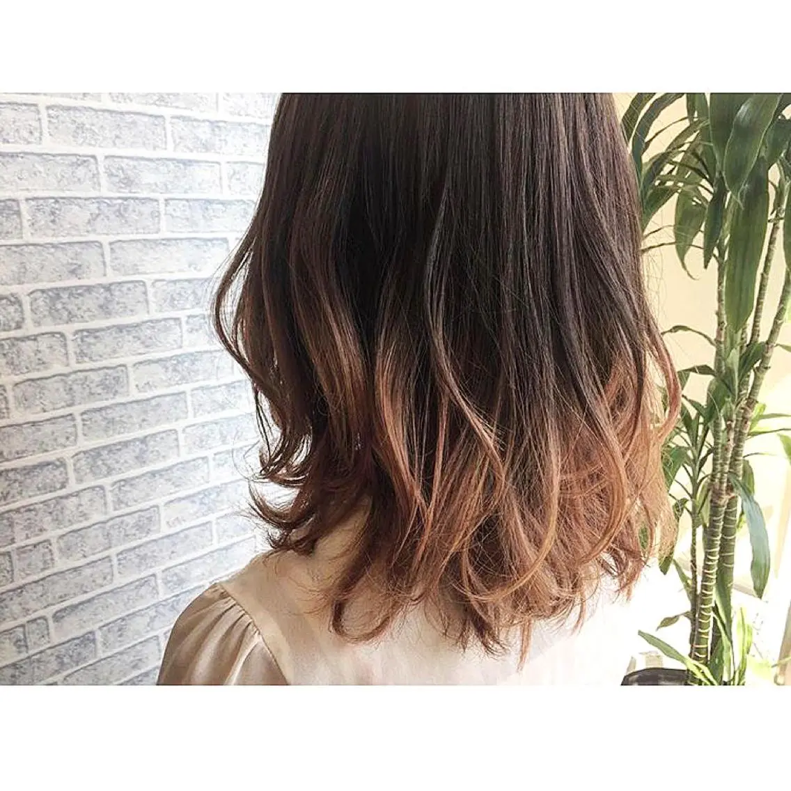 ミディアム カラー ベージュカラー グラデーションカラー オレンジ オレンジベージュ 荒木 拓也のヘアスタイル