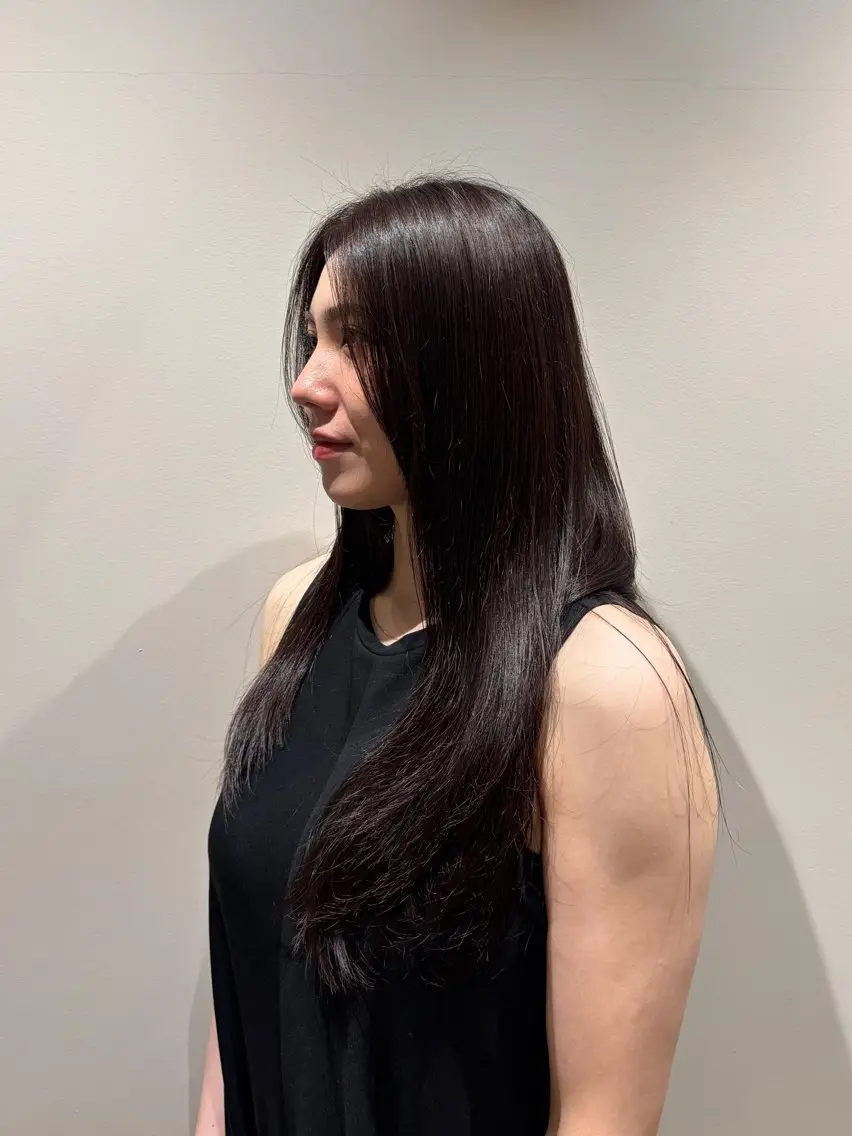 ロング カラー 小野 愛花のヘアスタイル